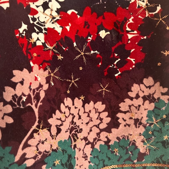 Uk White Stuff Velvet beaded skirt US 6 - Picture 5 of 9